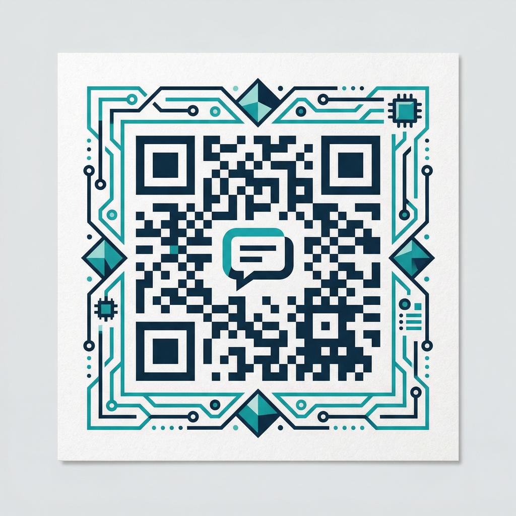 高清3D动漫商务二维码